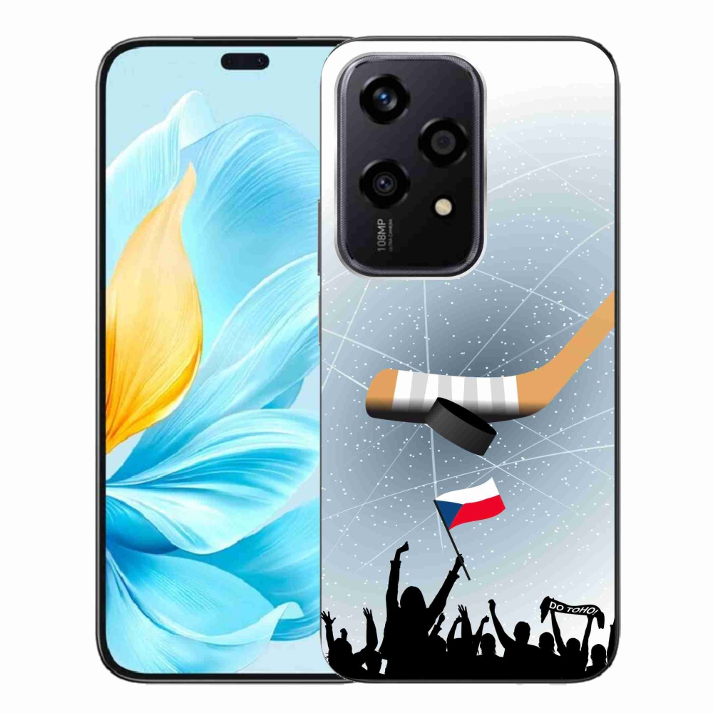 Zselés borítás mmCase a Honor 200 Lite 5G számára - hoki rajongóknak