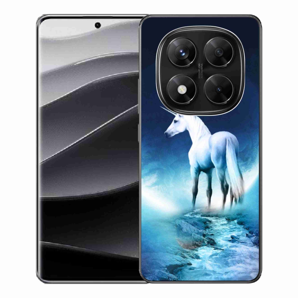 Gél borítás mmCase a Xiaomi Redmi Note 14 Pro 5G/Poco X7 5G számára - fehér egyszarvú
