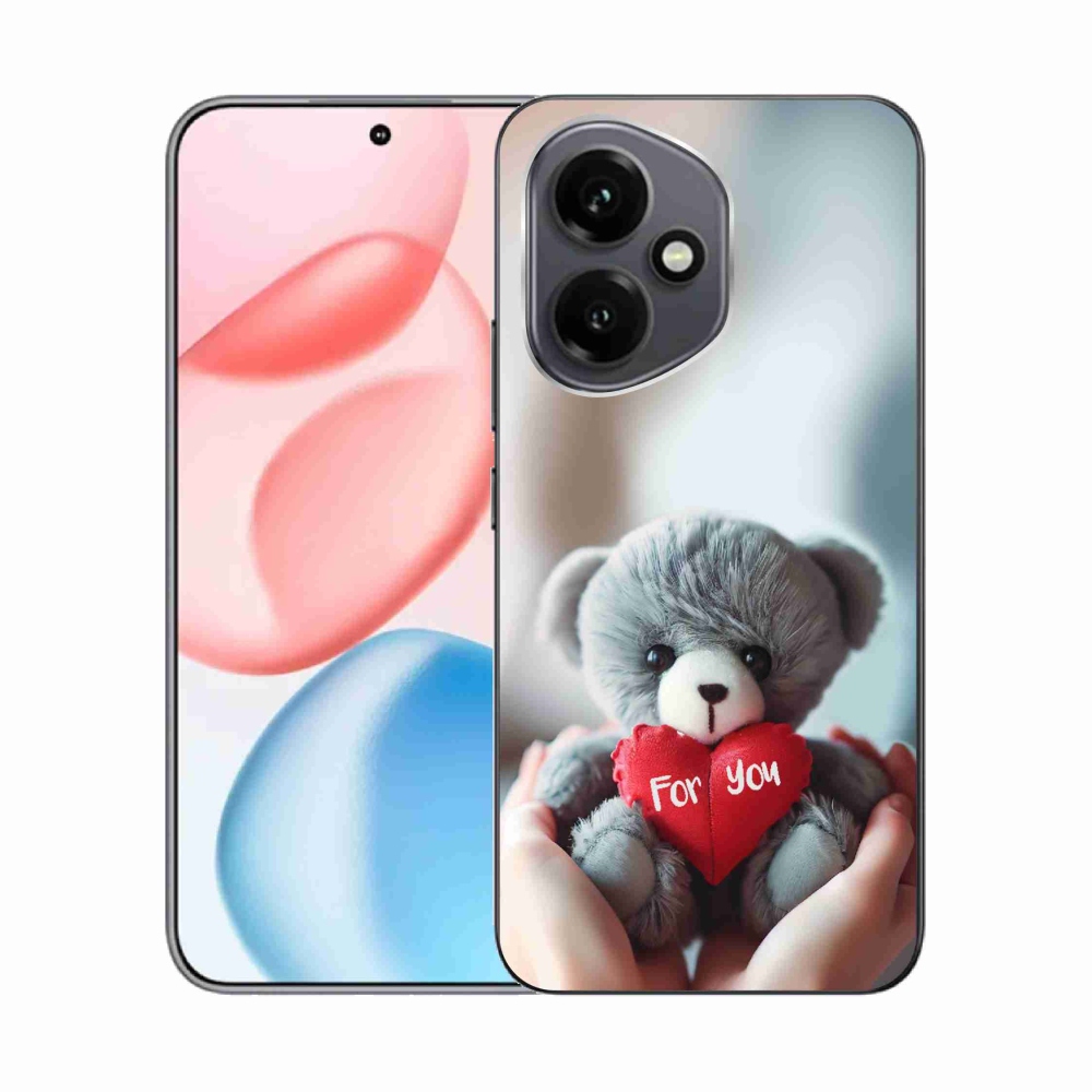 Zselés borítás mmCase a Honor 400-hoz - mackó a szerelmesek számára