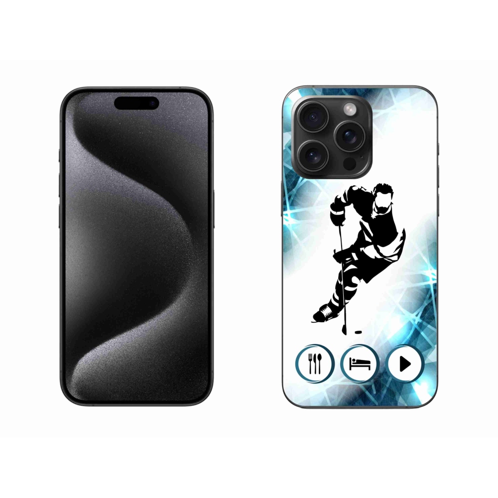 Gél védőburkolat mmCase iPhone 15 Pro Max készülékhez - Hockey 1