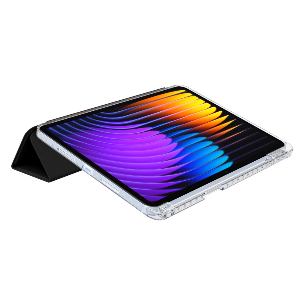 Origami intelligens pozicionáló tok Xiaomi Pad 7/7 Pro táblagéphez - fekete