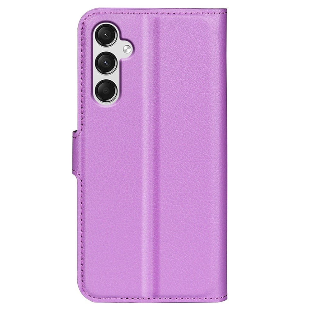 Litchi könyv tok Samsung Galaxy A25 5G - lila
