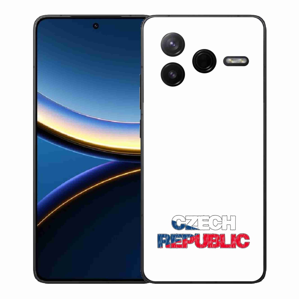 Gél borítás mmCase a Xiaomi Poco F7 Pro - Csehország fehér háttérhez