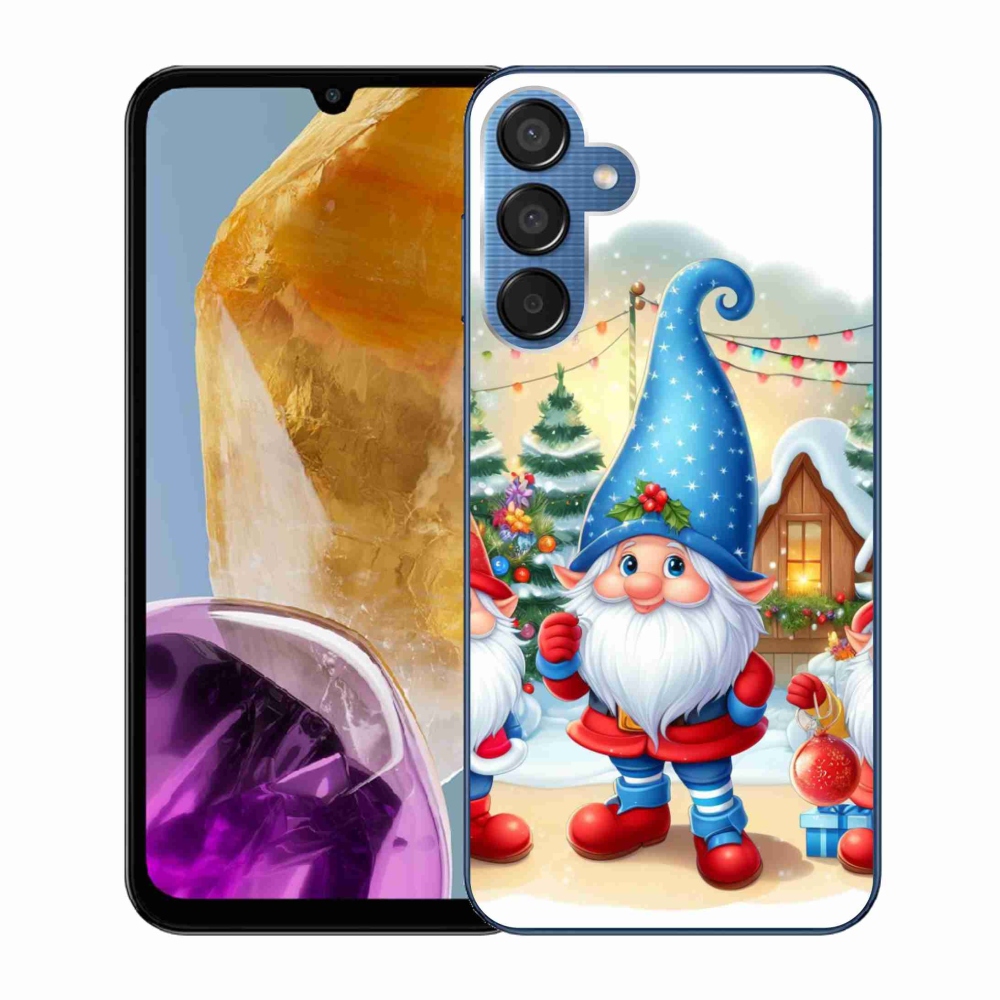 Gél borítás mmCase Samsung Galaxy M15 5G - karácsonyi manókhoz