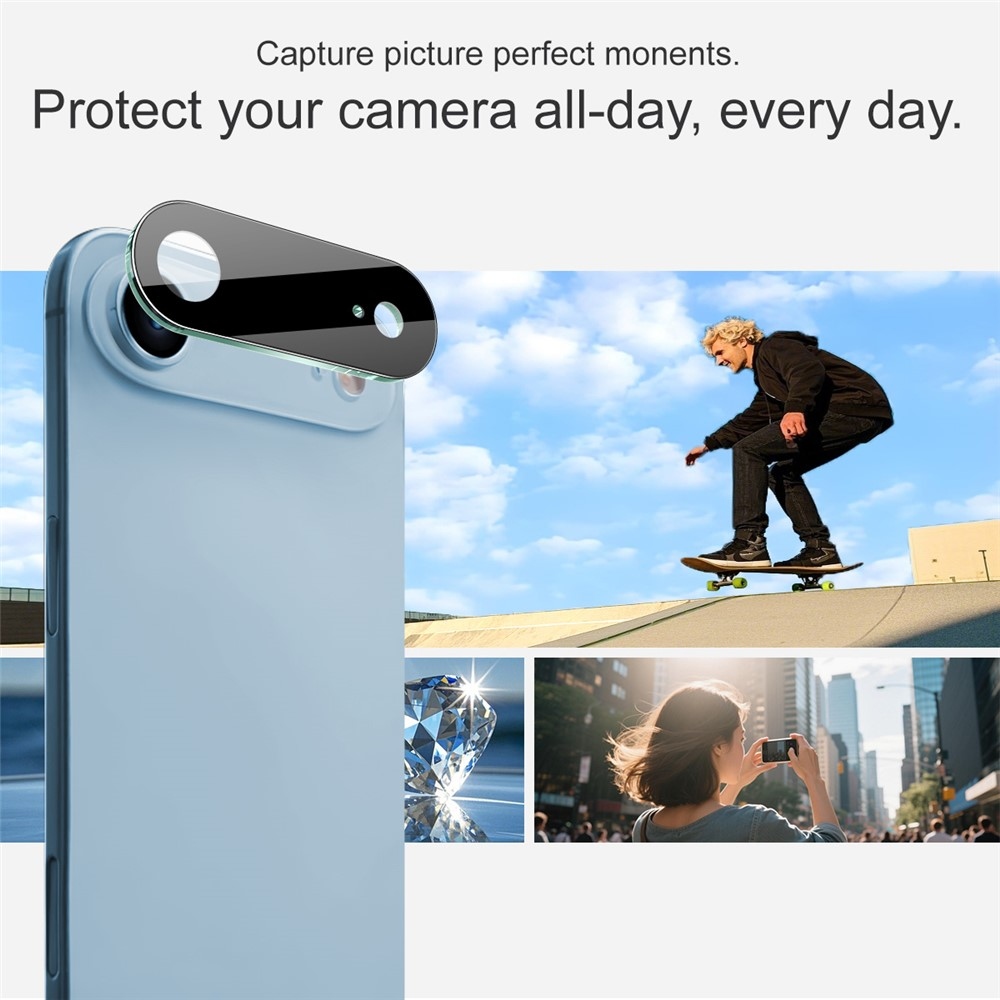 IMK kamera lencse üveg iPhone 17 Air készülékhez - fekete