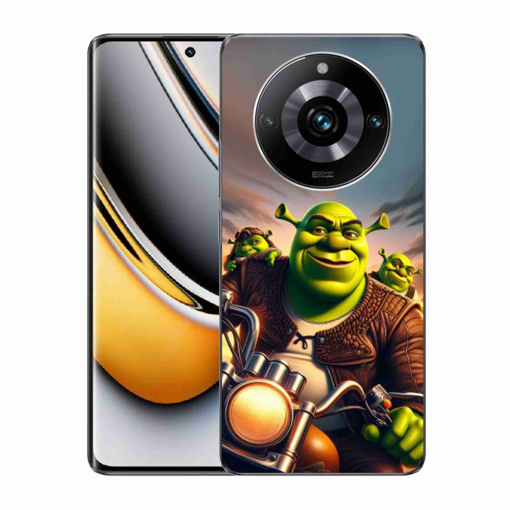 Gél borítás mmCase a Realme 11 Pro/11 Pro+ készülékhez - Shrek egy motorkerékpáron