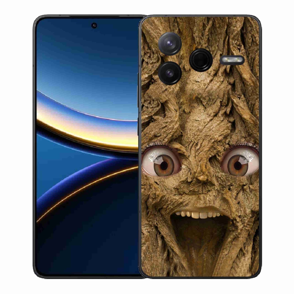 Gél borító mmCase a Xiaomi Poco F7 Pro számára - boldog fa szemekkel