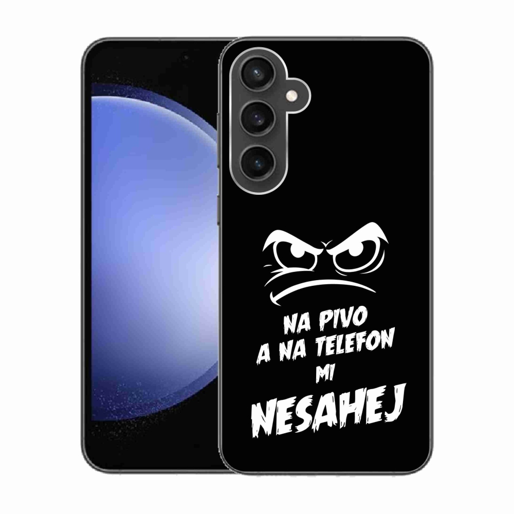 Gél borítás mmCase Samsung Galaxy S23 FE - sör motívum 2 fekete háttér