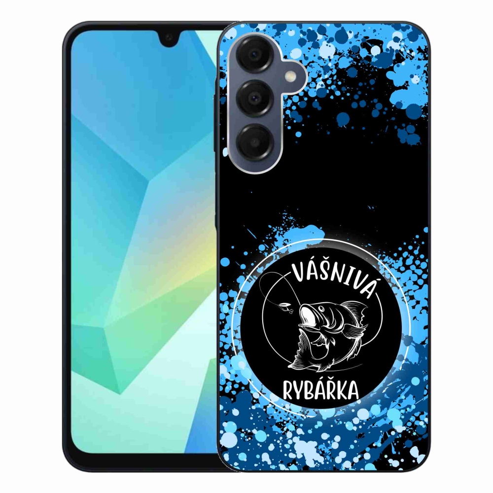 Gél borítás mmCase Samsung Galaxy A16 4G/5G - szenvedélyes halásznő fekete háttérrel