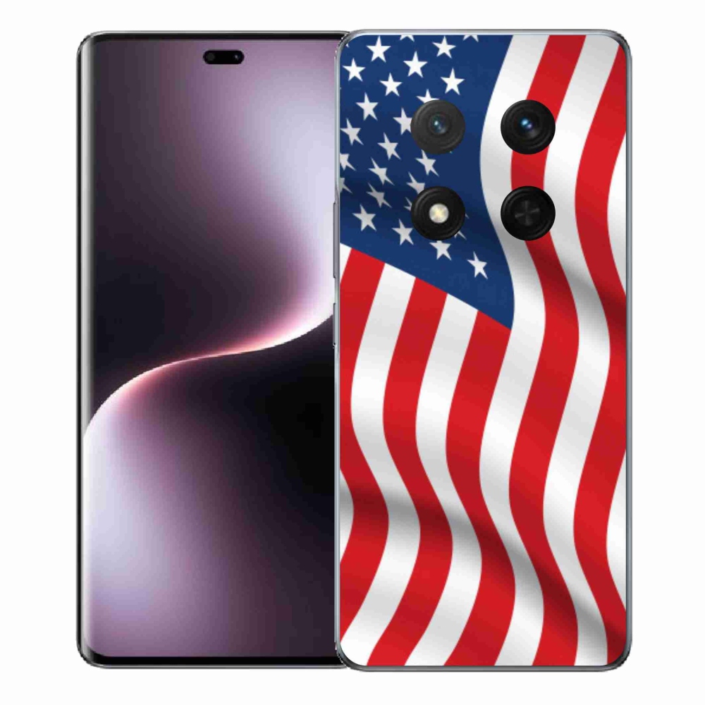 Gél borítás mmCase a Honor Magic 7 Lite 5G számára - amerikai zászló