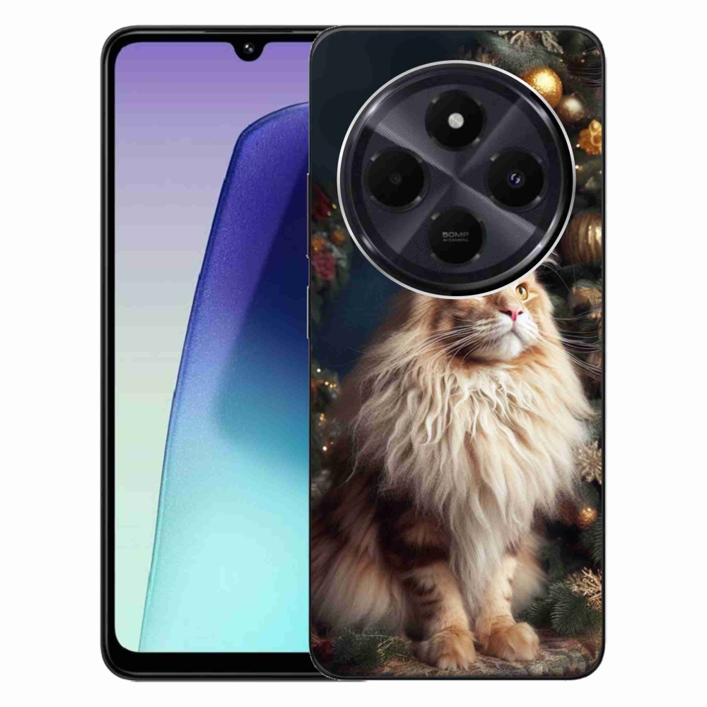 Gél borítás mmCase a Xiaomi Redmi 14C/Poco C75-hez - macska a fánál