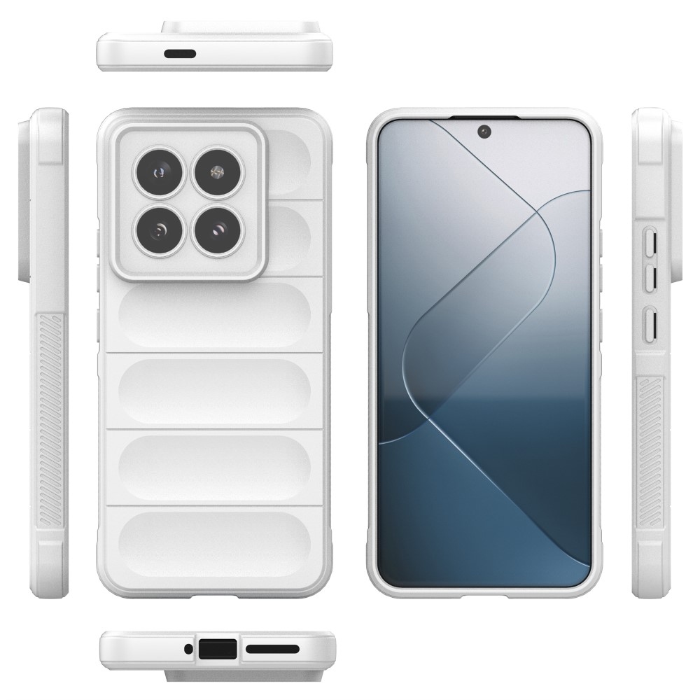 Rugg tartós zselés tok Xiaomi 14 Pro-hoz - fehér