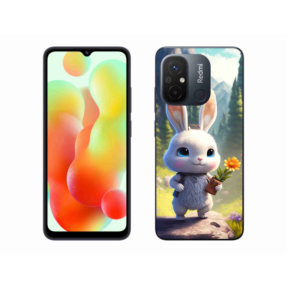 Gél borítás mmCase a Xiaomi Redmi 12C számára - aranyos nyuszi