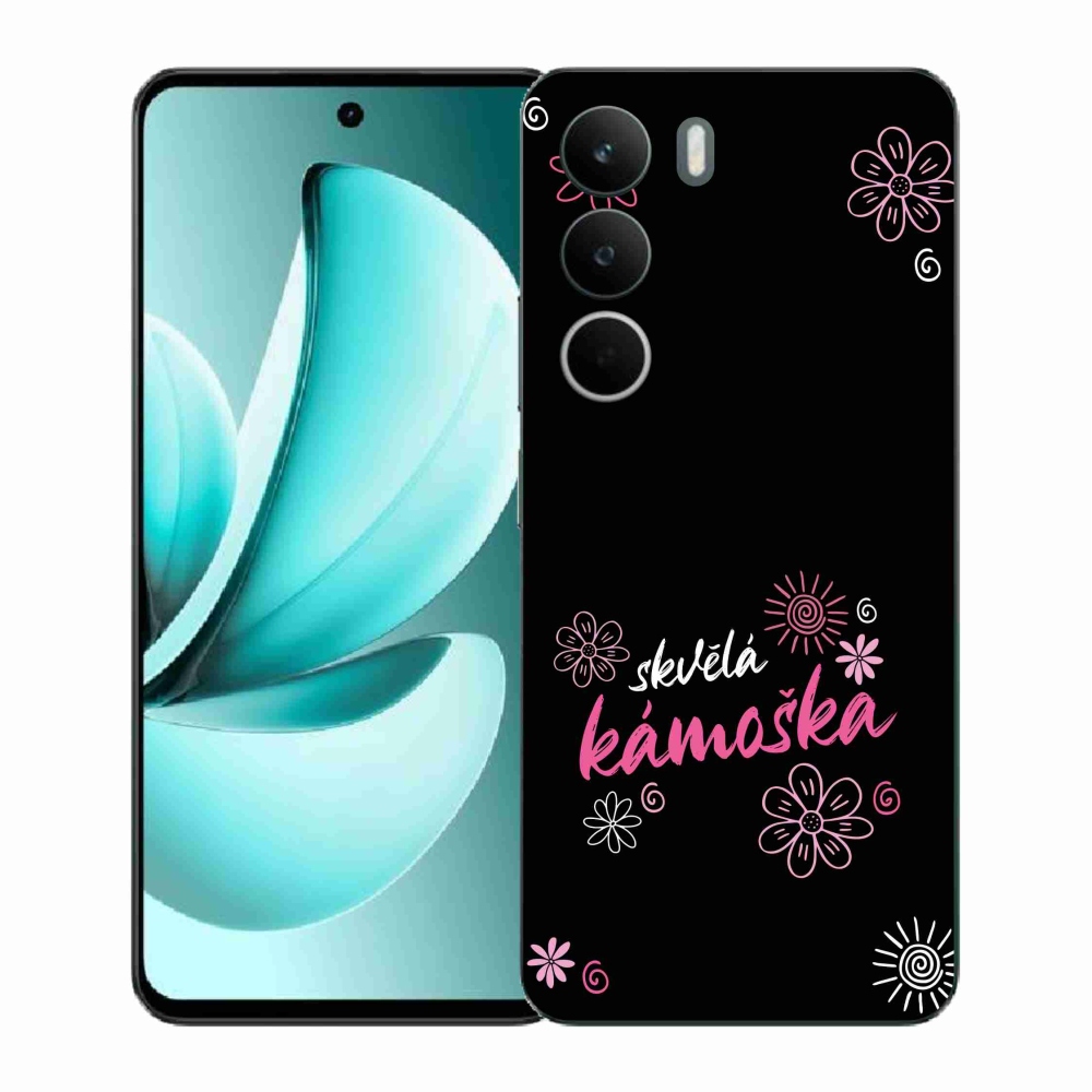 Gél borító mmCase a Realme C71-en - nagyszerű haver fekete háttérrel