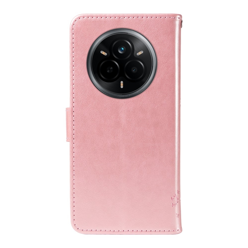 Fák könyvtáska a Realme 14 Pro 5G-hez - rózsaarany színben