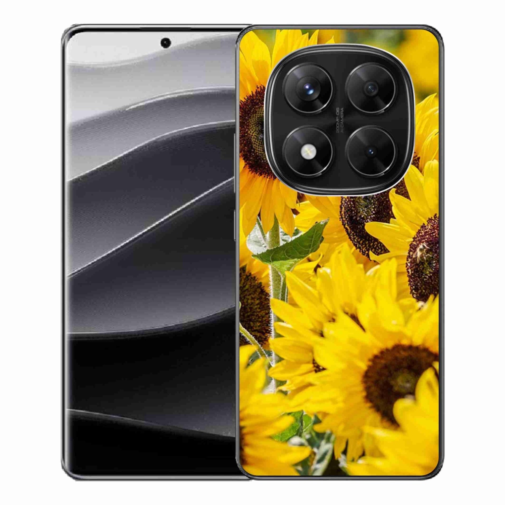 Gél borítás mmCase a Xiaomi Redmi Note 14 Pro 5G/Poco X7 5G számára - Napraforgó