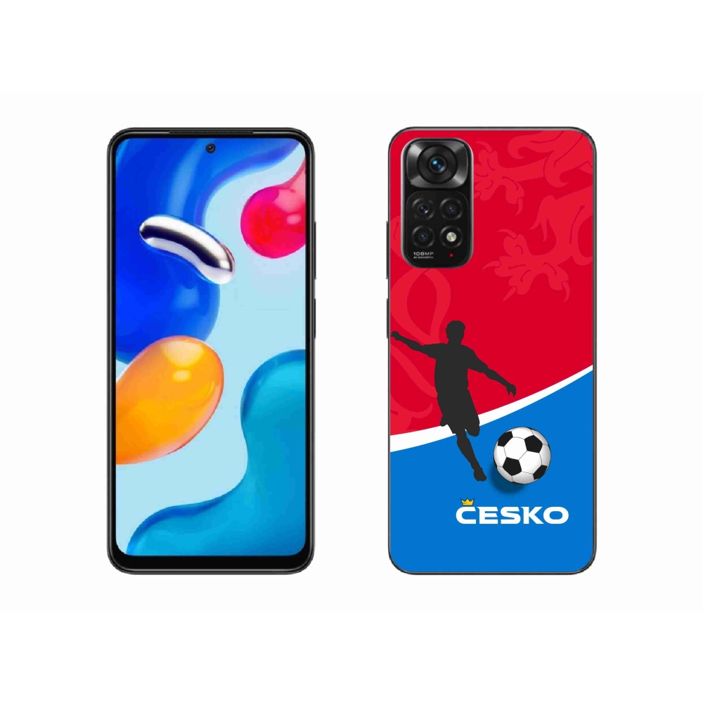 Gél borítás mmCase a Xiaomi Redmi Note 11 4G - futball Csehország