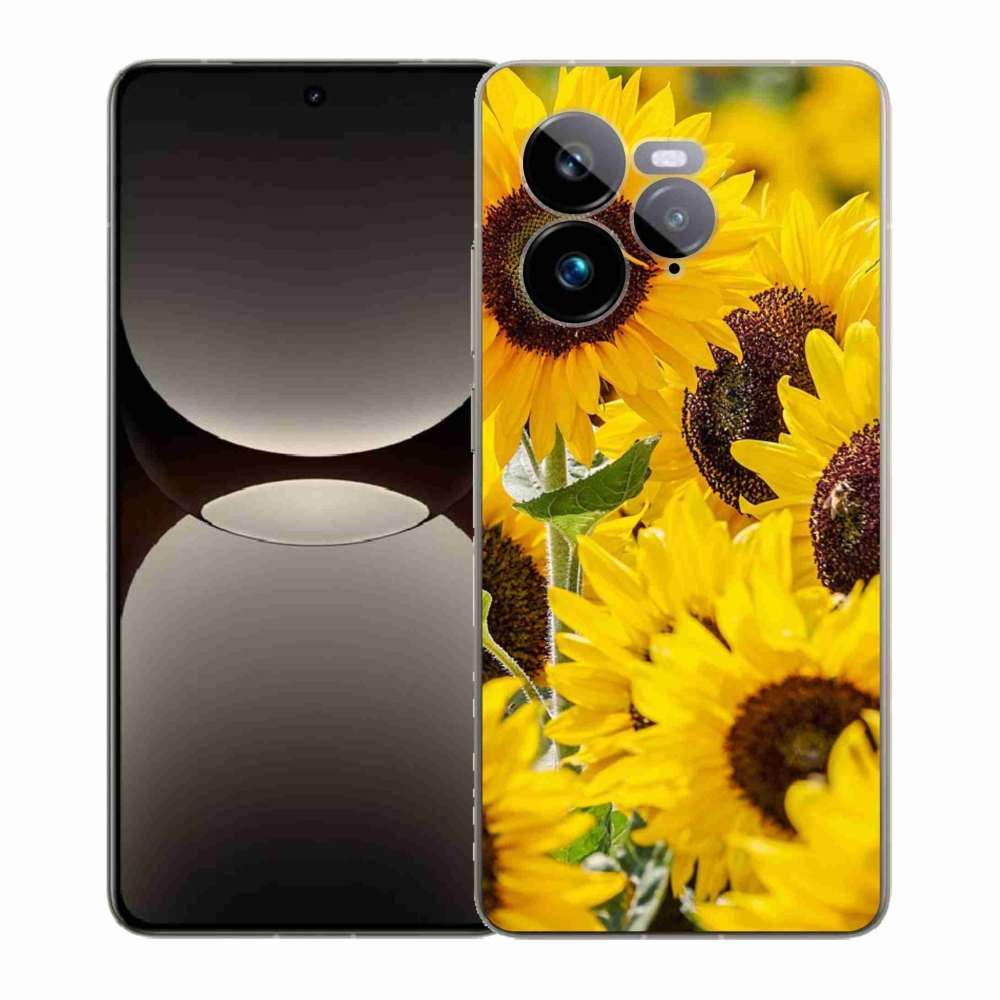 Gél borítás mmCase a Realme GT 7 Pro 5G készülékhez - Napraforgó