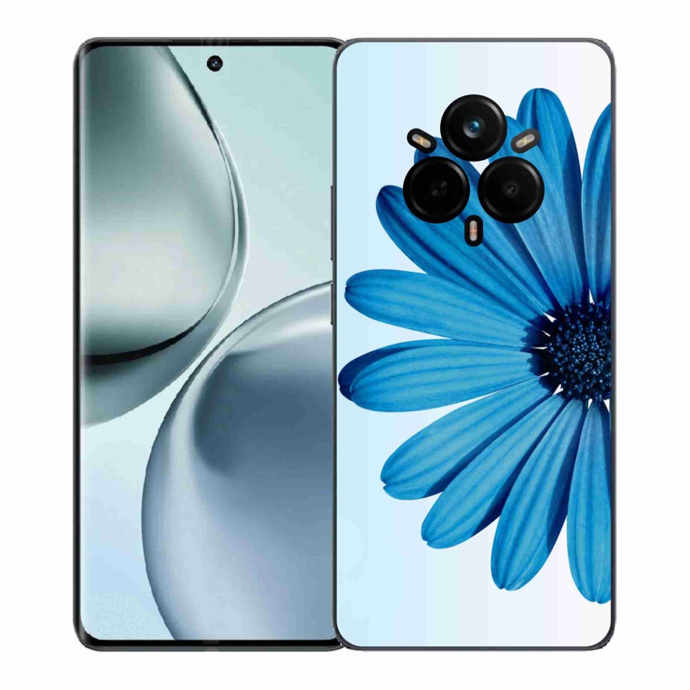 Zselés borítás mmCase a Realme 14 Pro+ 5G készülékhez - kék színű margaréta