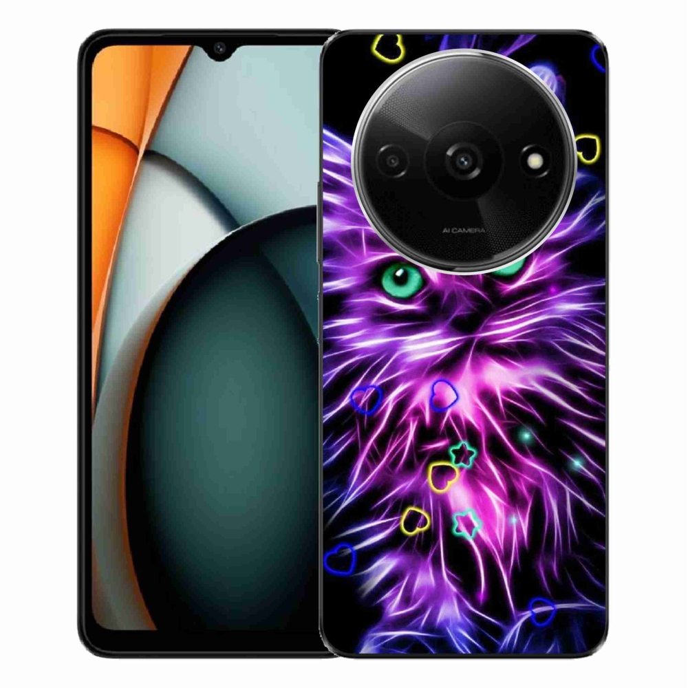 Gél borítás mmCase a Xiaomi Redmi A3-hoz - absztrakt macska