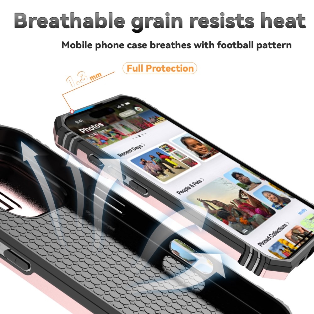 Tartós csúszóborítás iPhone 16 Pro készülékhez - rózsaarany