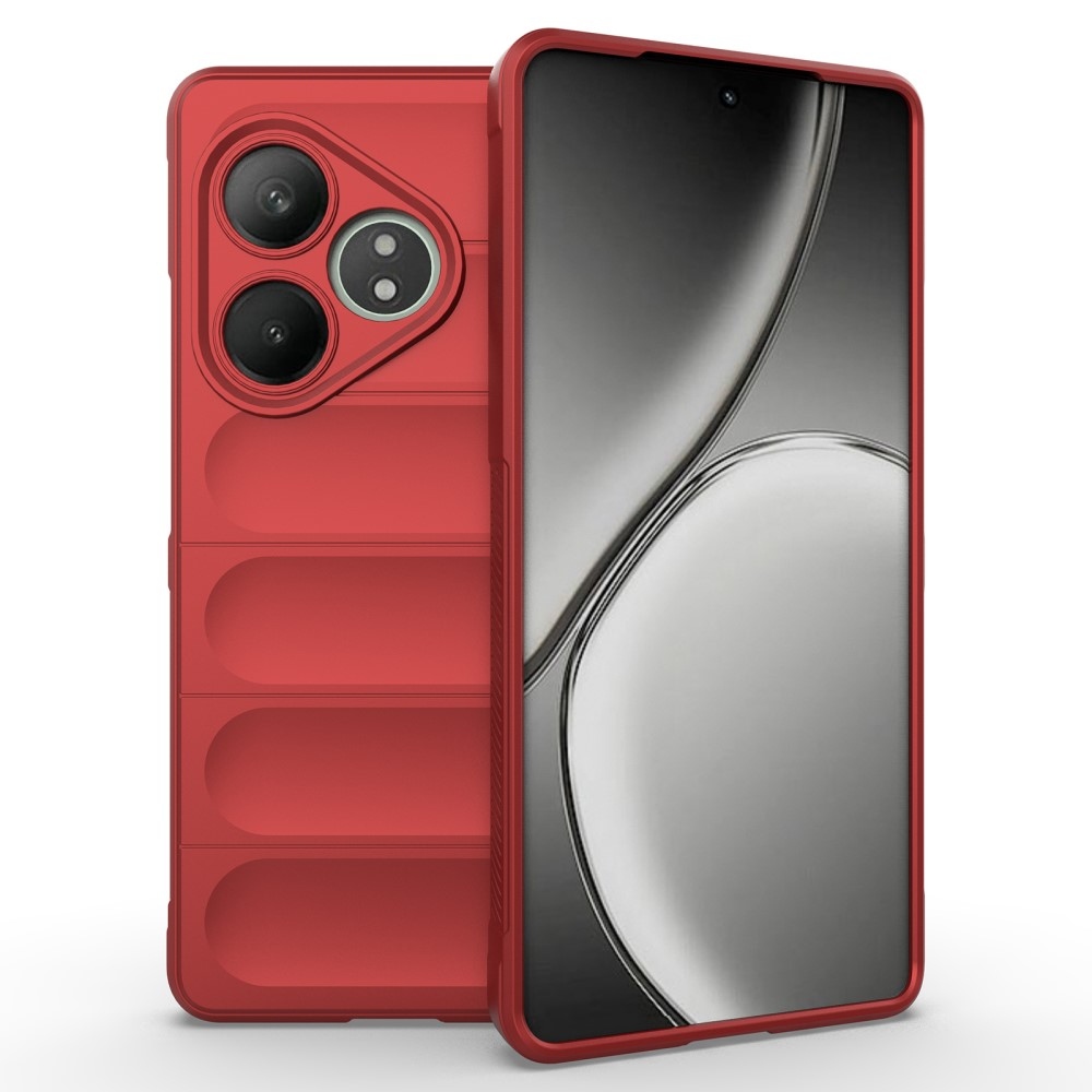 Rugg tartós gél tok a Realme GT 6 5G/ GT 6T 5G számára - piros