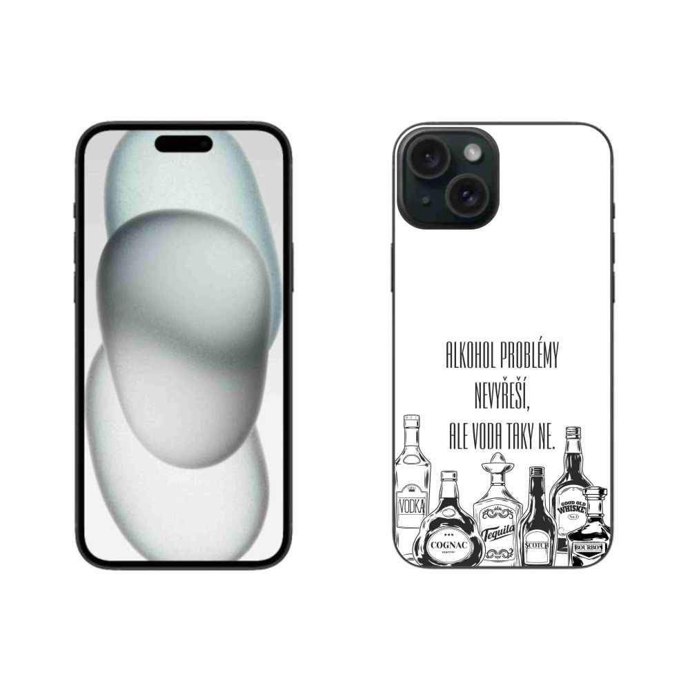 Gél borítás mmCase iPhone 15 Plus készülékhez - vicces szöveg fehér háttérrel