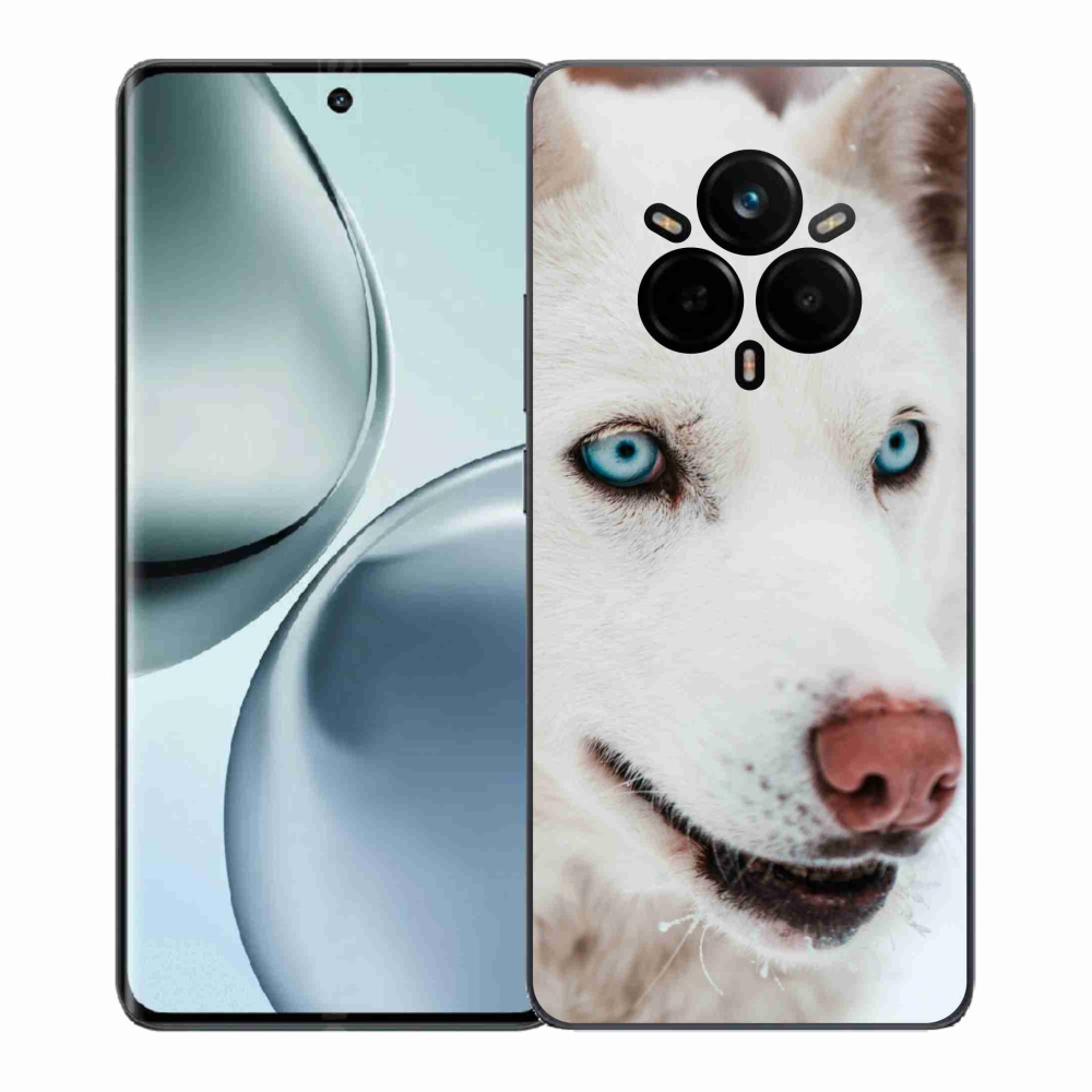 Zselés borítás mmCase a Realme 14 Pro 5G számára - kutyaszemmel nézve