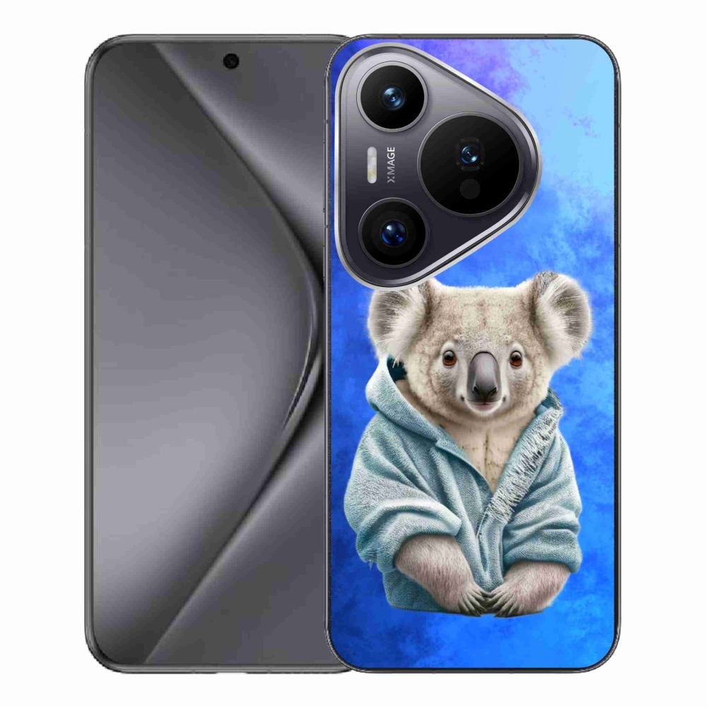 Gél borítás mmCase a Huawei Pura 70 Pro készülékhez - koala pulóverben