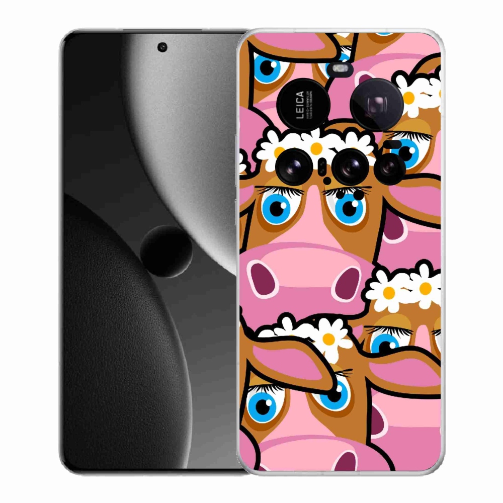 Gél borítás mmCase a Xiaomi 15 Ultra számára - rajzfilm tehenek