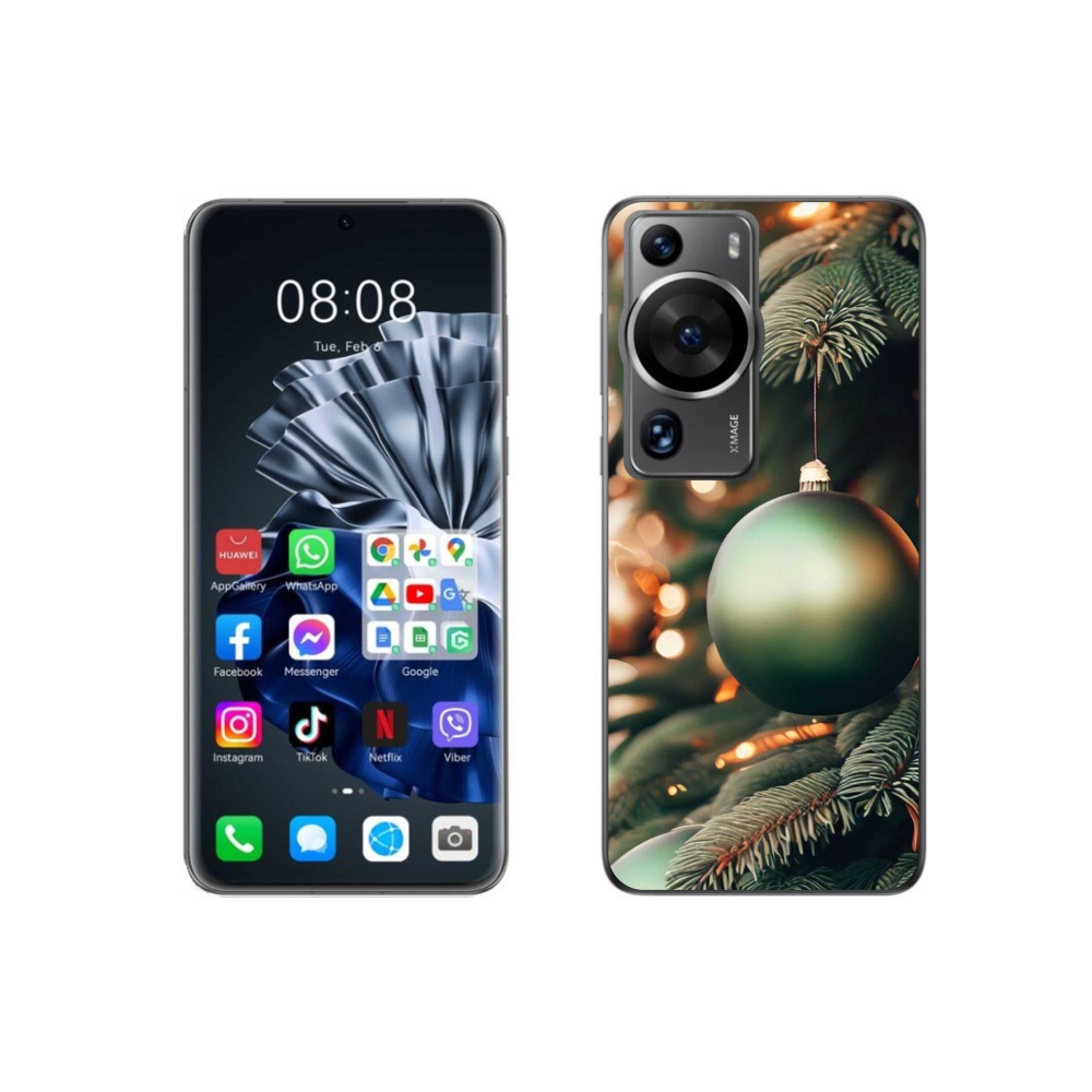 Gél borítás mmCase a Huawei P60 Pro számára - karácsonyi dekorációk 1