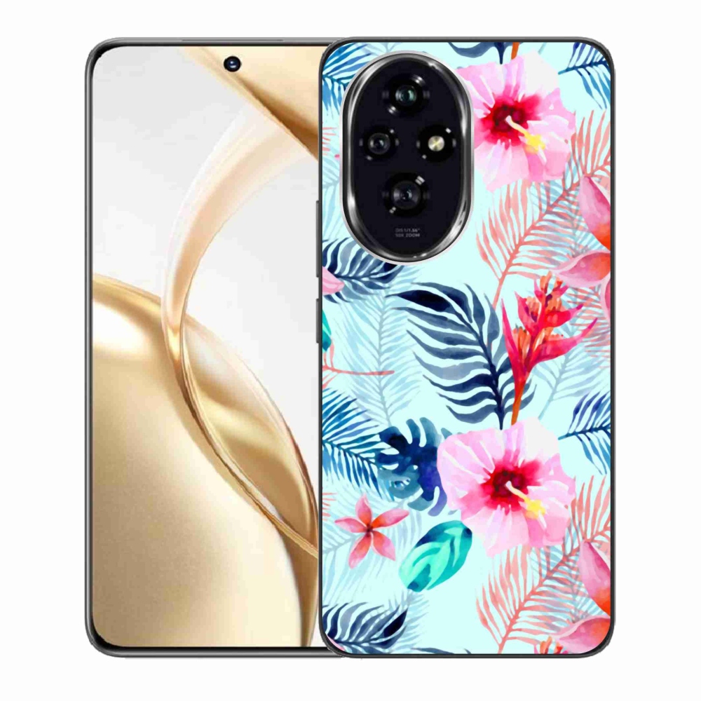 Zselés borítás mmCase a Honor 200 5G számára - virágok