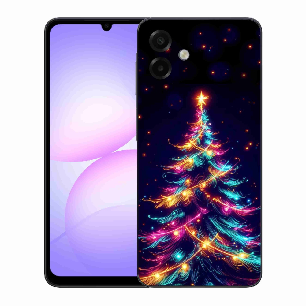 Gél borítás mmCase Samsung Galaxy A07 4G - neon karácsonyfa - Samsung Galaxy A07 4G számára