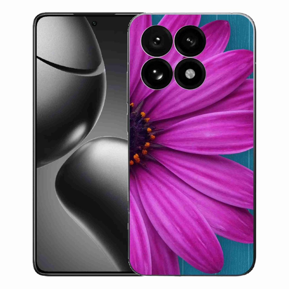 Gél borítás mmCase a Xiaomi 15T-hez - lila százszorszép