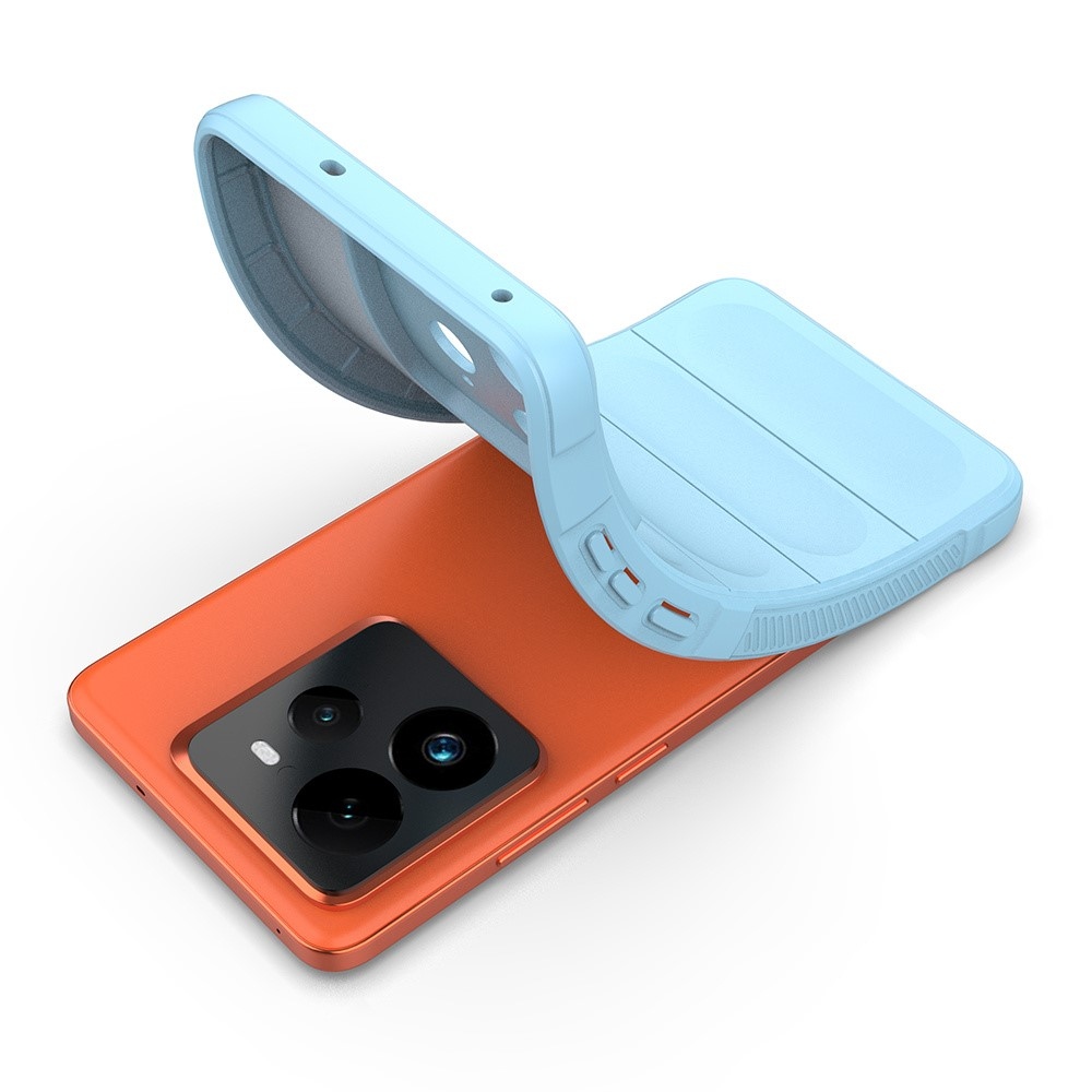 Rugg tartós zselés tok a Realme GT 7 Pro 5G készülékhez - világoskék színben