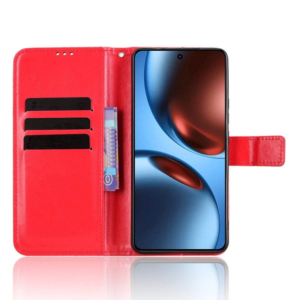 Őrült könyvtáska a Realme GT 7 5G számára - piros