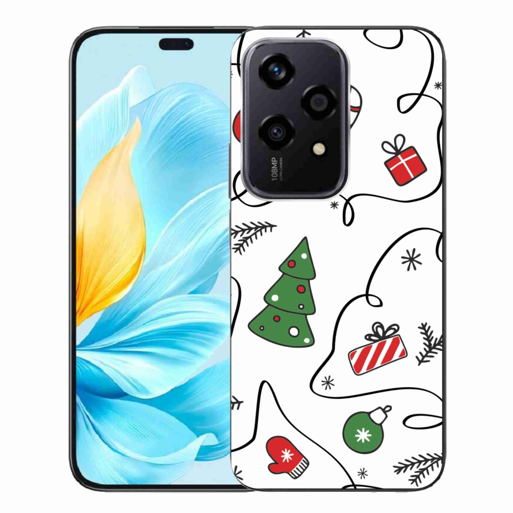 Gél borító mmCase a Honor 200 Lite 5G számára - karácsonyi motívumok