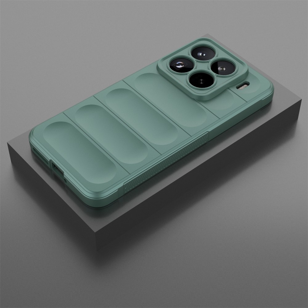 Rugg tartós zselés tok Xiaomi 15 Pro-hoz - zöld