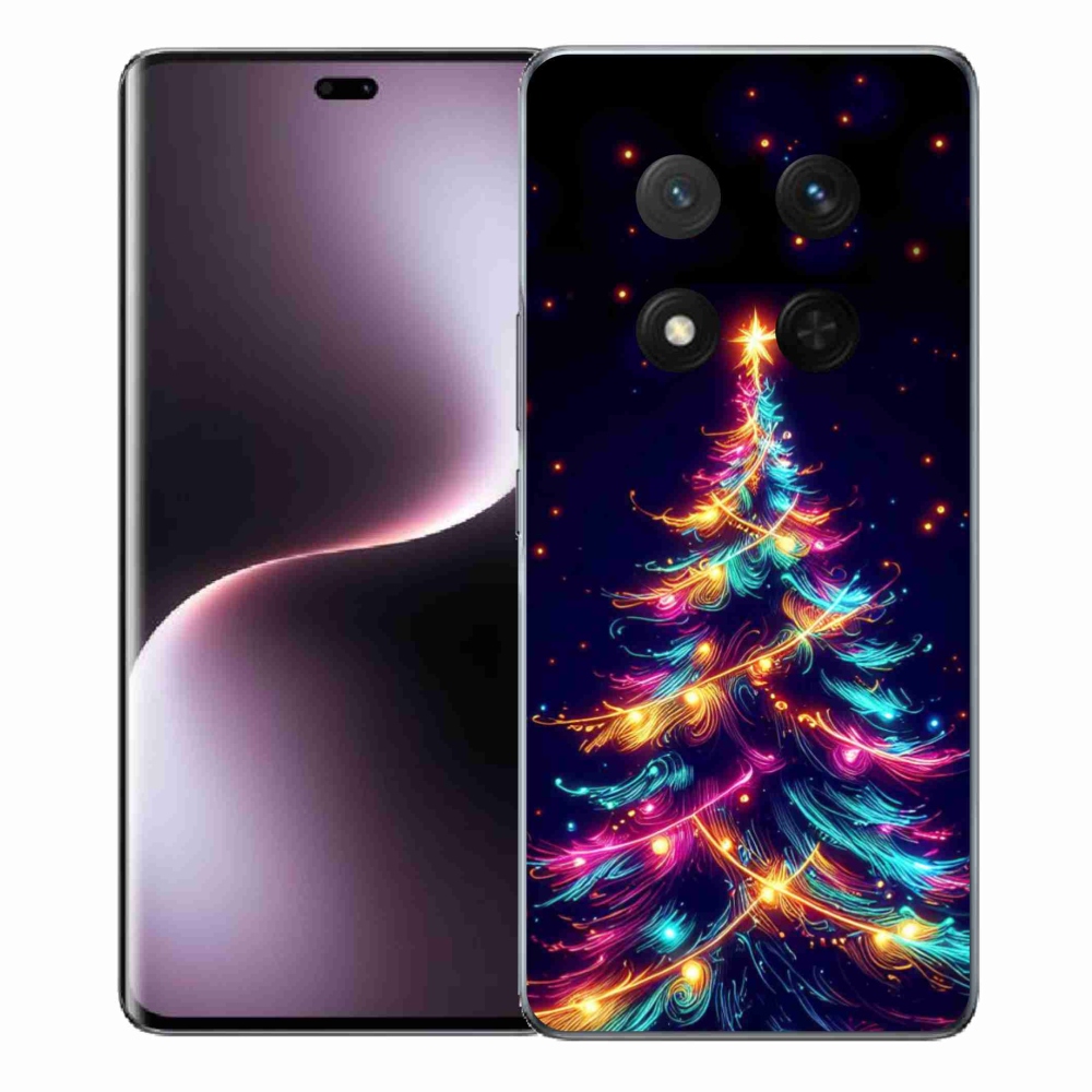 Gél borítás mmCase a Honor Magic 7 Lite 5G számára - neon karácsonyfa