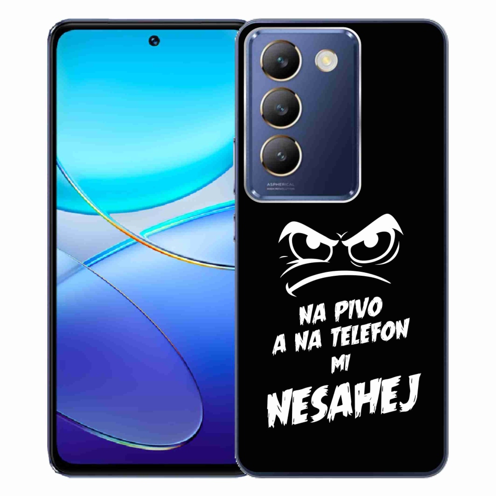 Gél borítás mmCase a Vivo V40 SE 4G/5G - sör motívum 2 fekete háttérrel