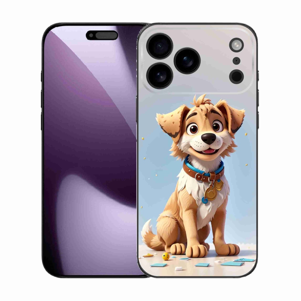Zselés borítás mmCase iPhone 17 Pro Max készülékhez - rajzfilm kölyökkutya