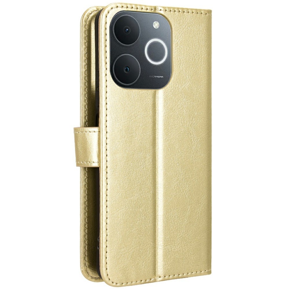 Őrült könyvtáska a Realme Note 70T-hez - arany színben