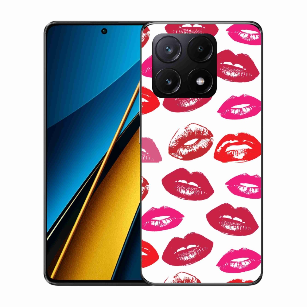 Gél borítás mmCase a Xiaomi Poco X6 Pro 5G számára - ajkak
