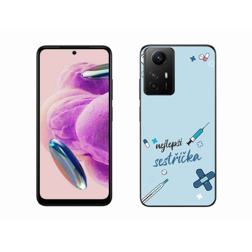 Gél borító mmCase a Xiaomi Redmi Note 12S - legjobb kishúg kék háttérrel