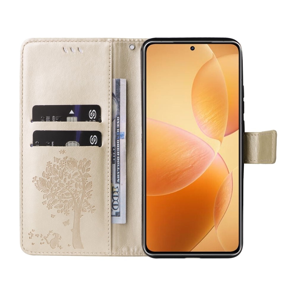 Fák könyve tok Xiaomi 14T Pro - arany színű