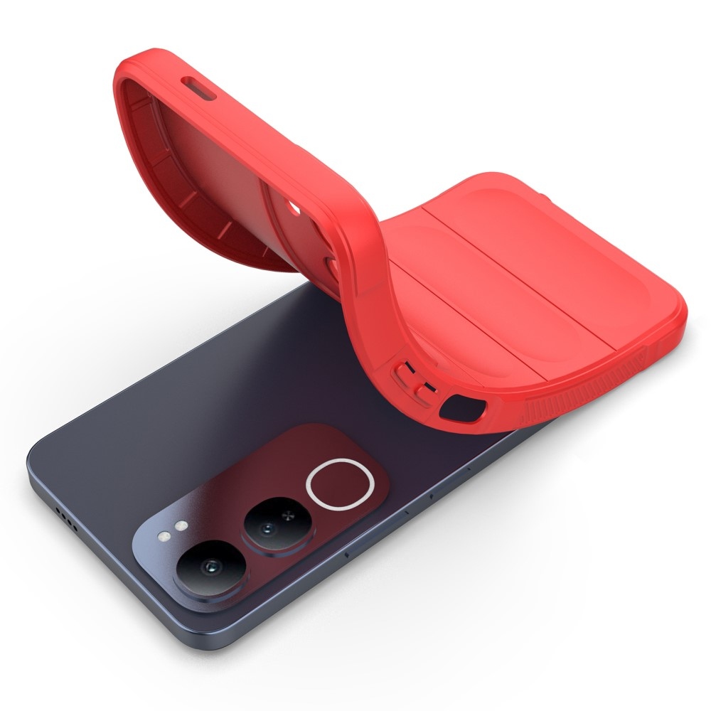 Rugg tartós zselés tok Vivo Y19s készülékhez - piros