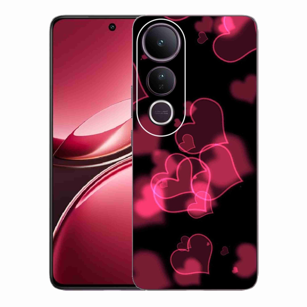 Gél borítás mmCase a Vivo V50 Lite 4G/5G készülékhez - piros szívek