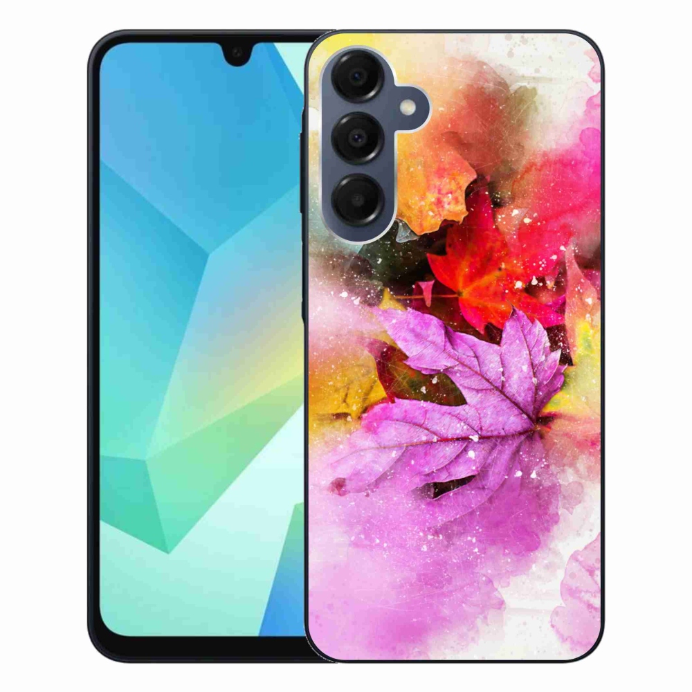 Gél borítás mmCase Samsung Galaxy A16 4G/5G - színes levelek Samsung Galaxy A16 4G/5G számára