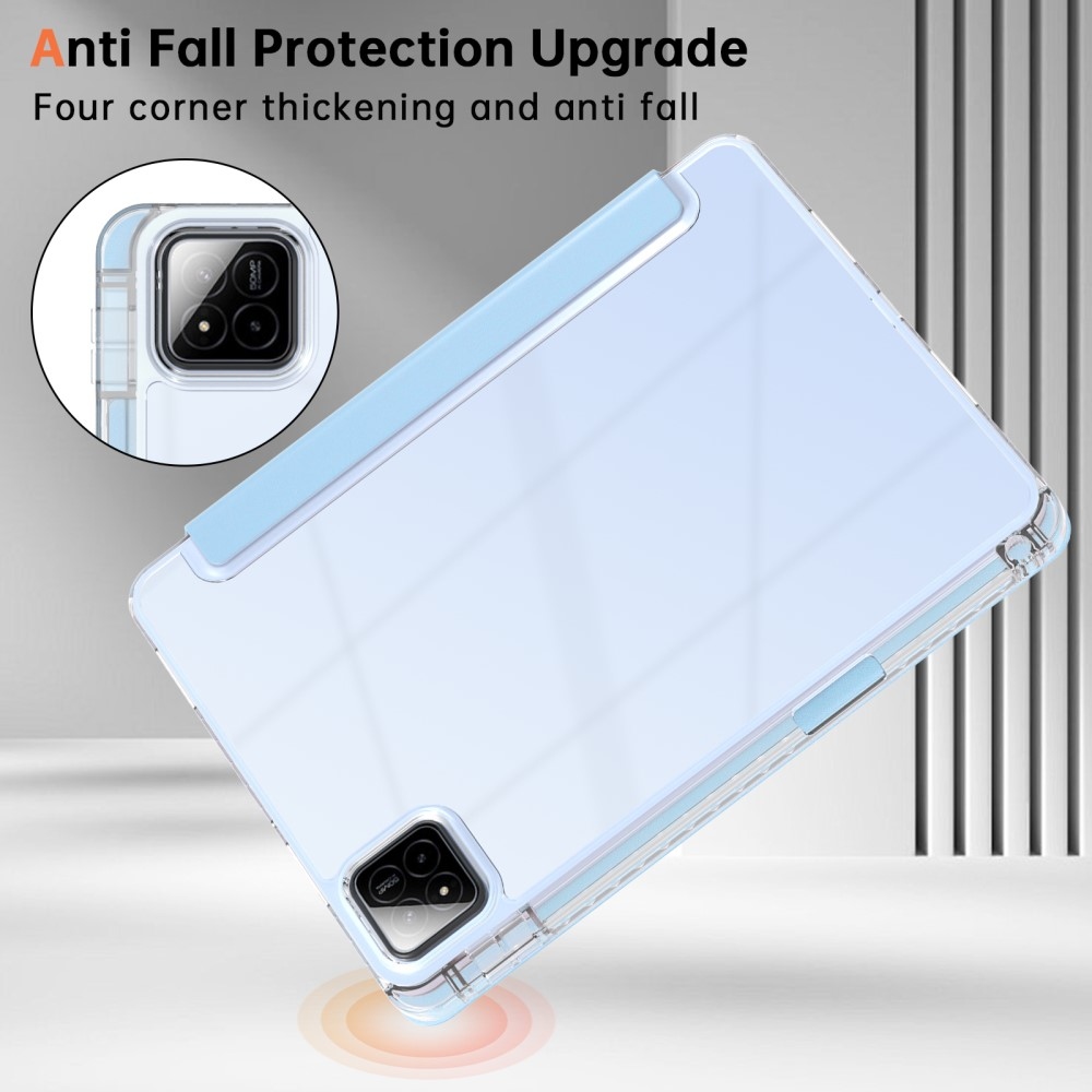 Origami intelligens pozicionáló tok Xiaomi Pad 7/7 Pro táblagéphez - világoskék színben