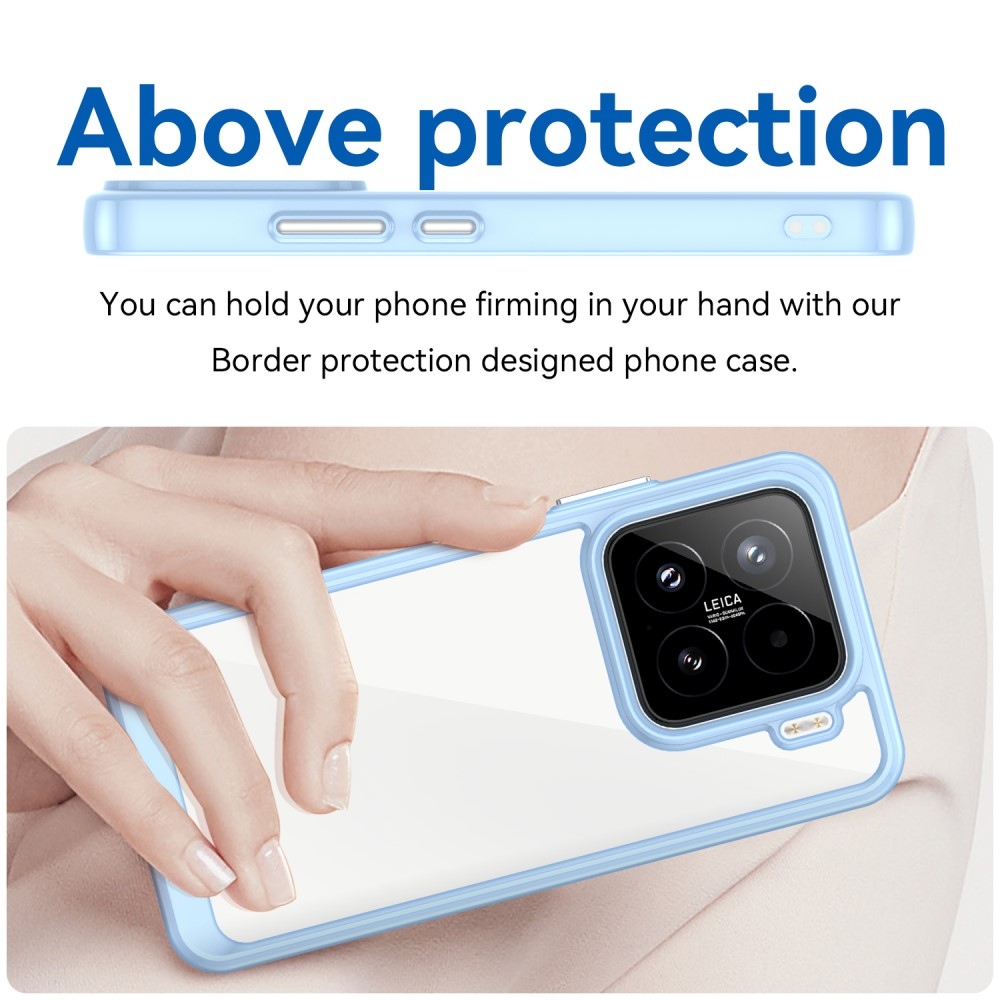 Gél tok fix hátlappal Xiaomi 15-hez - kék